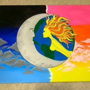 Sun & Moon Painting